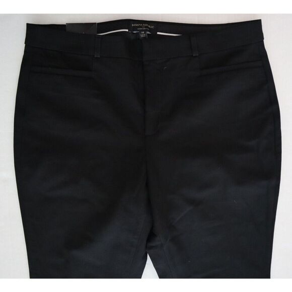 Banana Republic Women's Sz 14 Black Sloan Curvy Slim Fit Mid Rise Ankle Pants - Picture 6 of 9